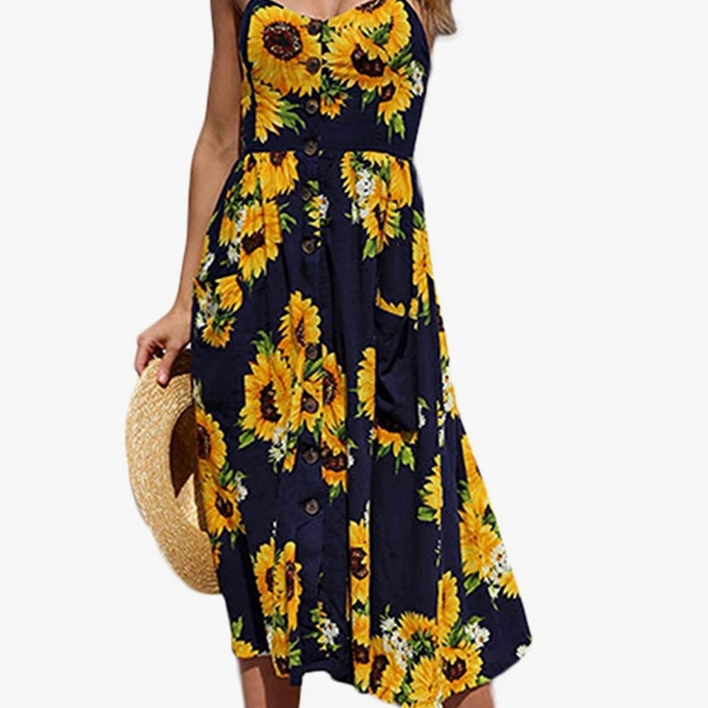 Sunflower summer dress